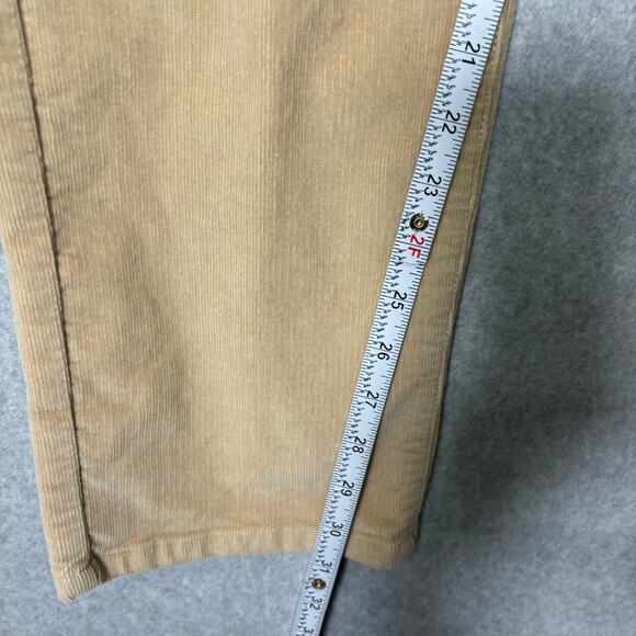 LL Bean Corduroy Pant Size 16 Tan Favorite Fit Stretch Academia Neutral Heritage - Picture 7 of 13